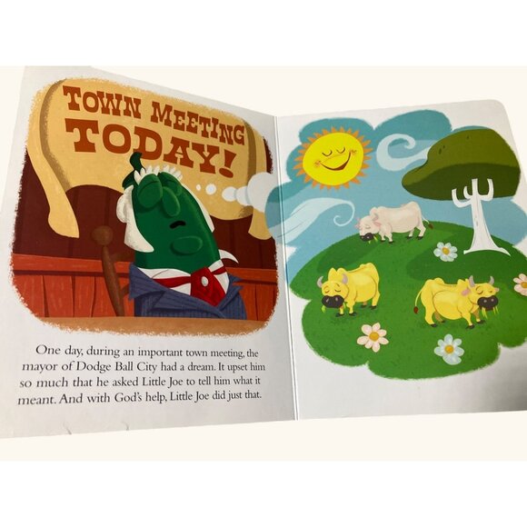 VeggieTales Board Book "The Ballad Of Little Joe" Big Idea Children's Story - Picture 5 of 8